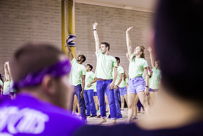 Students dance at Songfest
